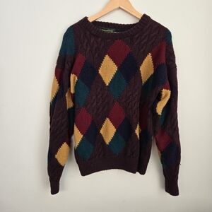 Vintage Embassy Row Knit Grandpa Style Unisex Sweater
